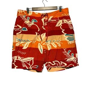 Tommy Bahama Swim Trunks Mens XL Tropical Floral Print Relax Waistband